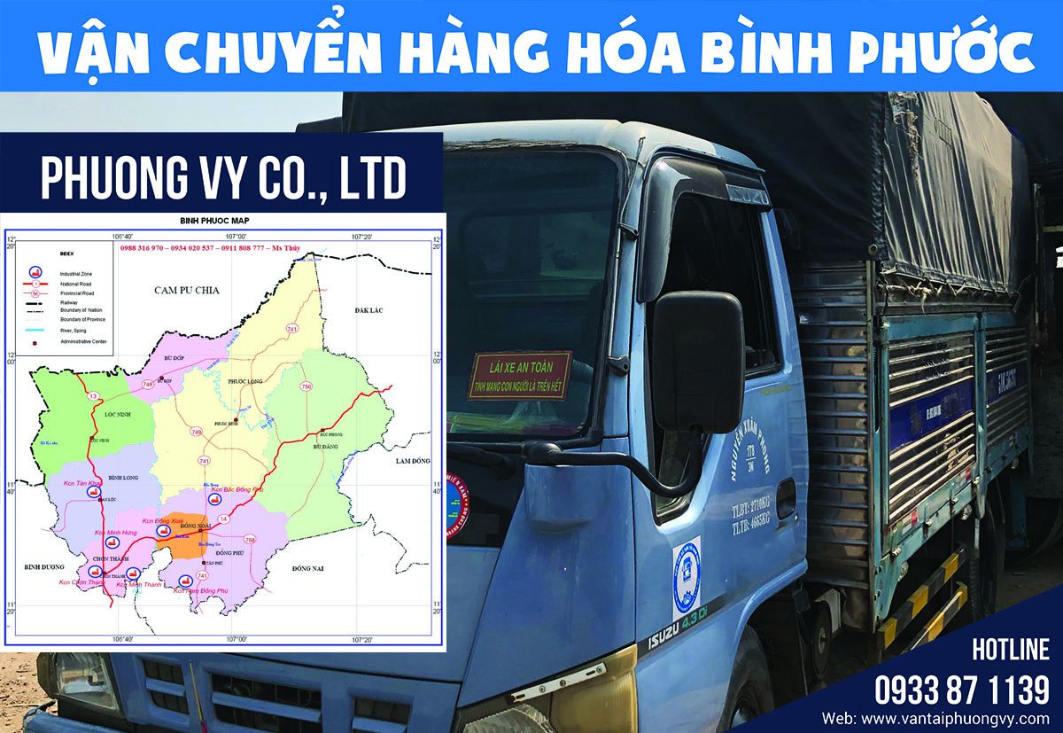 Chành xe gửi hàng đi Bình Phước